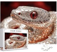 Serpent Puzzle 1000 Pièces Adultes, 5D Puzzle Animal Couleur Puzzles, Jigsaw Jeu éducatif effrayant, Ddifficile pour Adultes avec Emballage Cadeau for Decoration Chambre Murale, Cadeau Homme, Model435