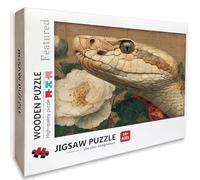 Serpent Puzzle 4000 Pièces Adultes, Puzzle Bois 141x87cm, Adultes Jeu éducatif Défi énigme avec Une Boîte d'emballage Exquise, Jeu Relaxant Détente Collection, Decoration Chambre, (Fleur) H-4559