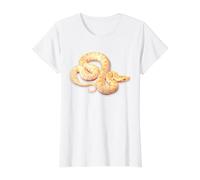 Serpent Python Birman Albinos T-Shirt Graphique avec Valeur, Femme, Blanc, L