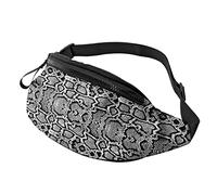 Serpent Python Peau Fanny Packs pour Femmes Hommes Léger Casual Sport Taille Sac pour Entraînement en Plein Air Voyage Courir Vélo