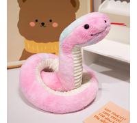 Serpent Python Peluche Poupée Zodiaque Serpent Année Mascotte Poupée Poupée De Chiffon Serpent Coloré - Hauteur De La Bobine 20 Cm, Longueur Totale 120 Cm (0,24 Kg)