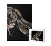 Serpent Python,Puzzle Familial en Bois de 300 pièces pour Adultes et Adolescents