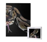 Serpent Python,Puzzle Familial en Bois de 500 pièces pour Adultes et Adolescents