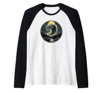 Serpent regardant la Lune Reptile Mystique Manche Raglan