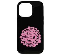 Serpent Rose Motif Terrarium Reptile Animal Coque pour iPhone 13 Pro