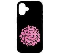 Serpent Rose Motif Terrarium Reptile Animal Coque pour iPhone 16