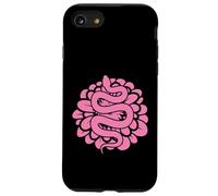 Serpent Rose Motif Terrarium Reptile Animal Coque pour iPhone SE (2020) / 7/8