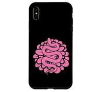 Serpent Rose Motif Terrarium Reptile Animal Coque pour iPhone XS Max
