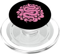 Serpent Rose Motif Terrarium Reptile Animal PopSockets PopGrip pour MagSafe
