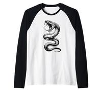 Serpent Serpent Coil Cobra Venom Blackwork Manche Raglan