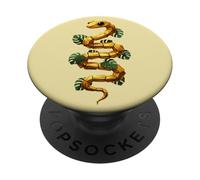Serpent Serpent Jungle Monstera Reptile PopSockets PopGrip Adhésif
