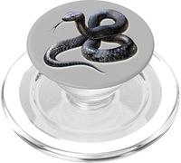 Serpent Serpent Noir PopSockets PopGrip pour MagSafe