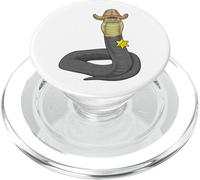 Serpent Sheriff Chapeau de Cowboy PopSockets PopGrip pour MagSafe