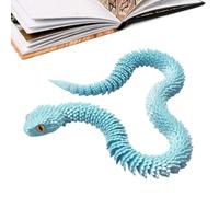 Serpent Snodo Anti-stress - Figures Animaux Articulés, Blague Réaliste pour Bureau, Table, Bibliothèque, Voiture et Étagère avec Design 3D