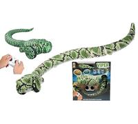 Serpent télécommandé, version géante, 77 cm, bande et nage, vraiment des mouvements réalistes, utilisable sur terre et dans l'eau, python, bouée Vipera, maxi jouet multifonction spectaculaire, boîte
