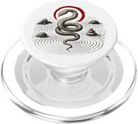 Serpent Zen Cercle Rock Serpent Symbole Nature Balance PopSockets PopGrip pour MagSafe