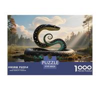 Serpent1000 Pièces Puzzle Coloréfaune Sauvage pour Adultes De Jeu pour Adultes Parfaitpourla Détente Créativité Et CommeCadeau38x26cm/1000pcs