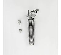 Serpentin de refroidissement Tri-clamp 3" 76 mm (diamètre extérieur 91 mm) avec filetage femelle ou mâle 1/2", reflux, condenseur, hauteur 295 mm, acier inoxydable 304(Female Thread)