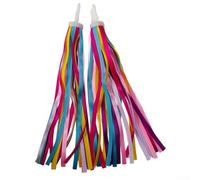 Serpentins de guidon de vélo pour enfants et scooters, pompons en plastique pour une décoration amusante et attrayante (coloré)