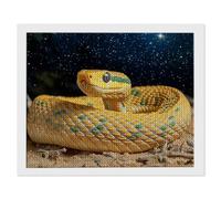 Serpents Animaux Diamond Painting Adultes Enfant, 5D DIY Peinture Diamant Kit Complet, Peinture Diamant Artisanat Strass Point de Croix Painting pour Adultes, Décor Intérieur, Cadeaux 35x55 cm s-200