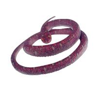 Serpents en caoutchouc réalistes pour éloigner les oiseaux, jouet serpent | Blague de serpent pour éloigner les oiseaux. Jouet de farce pratique, tête ronde du serpent rouge