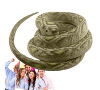 Serpents en caoutchouc réalistes pour éloigner les oiseaux,Jouet serpent en | Des serpents qui semblent ré Tête ronde en