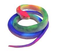 Serpents en caoutchouc réalistes pour éloigner les oiseaux,Jouet serpent en | Serpent réaliste Cadeaux de fête d'Halloween pour , Tête ronde de serpent arc-en-