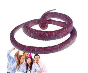 Serpents en caoutchouc réalistes, serpents en caoutchouc réalistes | Serpents en caoutchouc - Décoration réaliste - Jouet de farce pratique - Tête ronde du serpent rouge