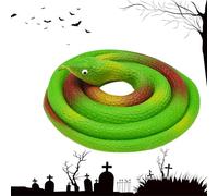 Serpents Jouets Qui Ont l'air réels, Pliable Prank Snake 31,5 Pouces, Accessoires de Serpent de Jardin pour éloigner Les Oiseaux, farces du Poisson d'avril et décoration d'halloween
