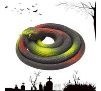 Serpents Jouets Qui Ont l'air réels - Serpent de Simulation de 31,5 Pouces - Jouets de Farce d'intérieur et d'extérieur pour Le Poisson d'avril d'halloween, Les gags et Les Accessoires effrayants