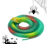 Serpents jouets qui ressemblent à de vrais | Serpent de farce flexible de 31,5 pouces - Accessoires de farce effrayante pour la fête du jour des innocents d'Halloween, accessoires de jardin de reg