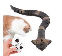 Serpents télécommandés pour, Jouet électrique pour Chat Serpent | Jouet Animal RC Faux Serpents,Capteur Intelligent à Double Fonction, Faux Serpent, Jouet RC, modèle Cobra réaliste, évitement d'obsta