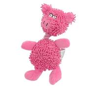 Serpillère à mâcher en corde de coton durable pour chien avec couineur pour le nettoyage des dents et le jeu interactif coloré pour chiens de petite race, soulagement de la dentition amusant pour