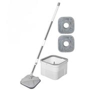 Serpillère avec essoreuse, outil de nettoyage du sol | Ensemble de seau à balai rotatif - Pour carrelage en bois dur, mur, maison, appartement, cuisine, salon, chambre à coucher, salle de bain, ménage