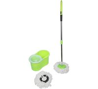Serpillère Balai Vapeur Mop 360°avec Seau Bac Rotatif