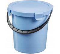 Serpillere - Lavette - Tete Balai Espagnol - Seau Berry 5l Avec Couvercle Bleu 6078