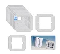 Serpillère Rechange Compatible avec ECOVACS WINBOT Mini, pour W-CC02-0012 | 12 Pièces, Microfibre Lingette Robot Lave Vitre, Lavables Chiffon de Nettoyage, Chiffons de Nettoyage Vitre Haute Absorption