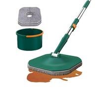 Serpillère rotative et seau - Ensemble serpillère et seau de nettoyage multifonction | Balai à poussière pour sols en bois dur, marbre, carrelage