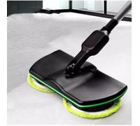 Serpillère,Serpillière électrique sans fil Rechargeable pour le nettoyage des sols, balai à vapeur rotatif sans fil - Type green