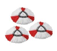 Serpillère,Tête de recharge Microfibre de rechange, 3 pièces, pour Vileda o-cedar EasyWring, outils et accessoires de- Type Rouge