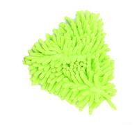 Serpillère triangulaire rotative de rechange en microfibre pour un nettoyage efficace des murs, plafonds et fenêtres avec balai réglable (vert)