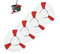 Serpillères de Rechange Microfibre, Balais Serpillères Réutilisables pour Vileda Turbo 2 en 1 EasyWring&Clean Spin Mop Têtes de Balai Serpillères Chiffons Rechange Lavables