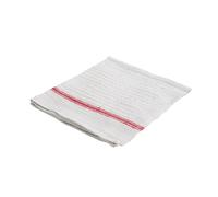 Serpillière écrue 60x50 tissu beige rayé rouge - NESPOLI - 496292