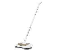 Serpillière électrique 40 W, double moteur, balai sans fil pour nettoyage de sol, balai sans fil avec seau de nettoyage, système d'éclairage LED, fonction de pulvérisation d'eau One-Touch