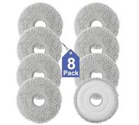 Serpillière réutilisable en microfibre compatible avec aspirateur Dreame L10s Ultra/L20 Ultra/L10s Pro Ultra/X30 Ultra/L10s Pro Gen2/L10s Plus/L40 Ultra/X40 Ultra, accessoires de rechange pour balai à