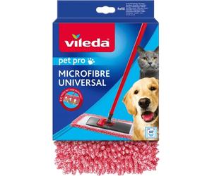 Serpillière Vileda Pet Pro Microfibre 1 unité Rouge/Blanc