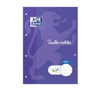 Serpodile - Feuilles - lignes de couleurs - Copies simples - Copies simples 5 mm