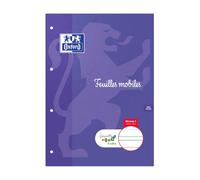 Serpodile - Feuilles - lignes de couleurs - Copies simples - Copies simples 7 mm