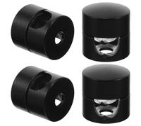 Serrage-câble en Aluminium Noir 4 Pièces pour Luminaires Suspendus
