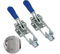 Serrage genouillère rapide Horizontal Toggle Clamp - 2 pièces Force de maintien Antidérapant Pince Outils main pour la soudure, fermeture caisse Fermeture levier Quick Fixture, à Bascule